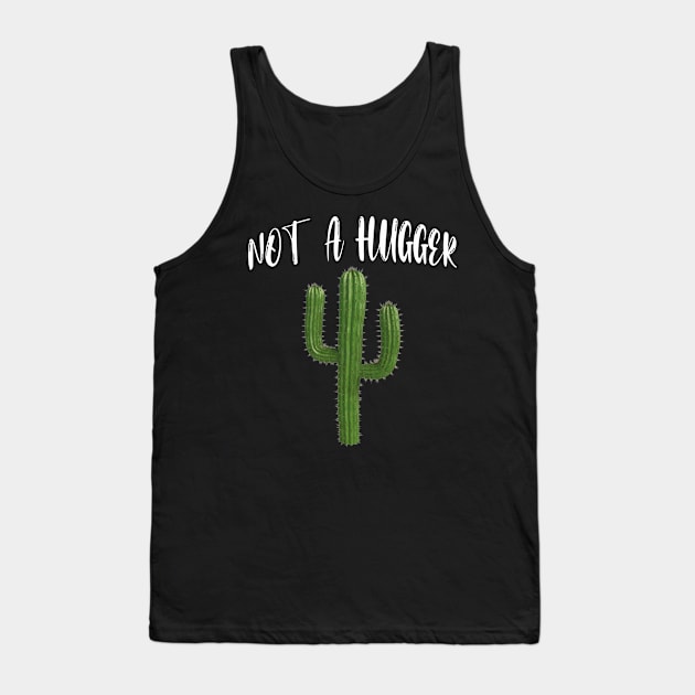 Social Distancing Not a Hugger Funny Gift Idea Tank Top by Redmart